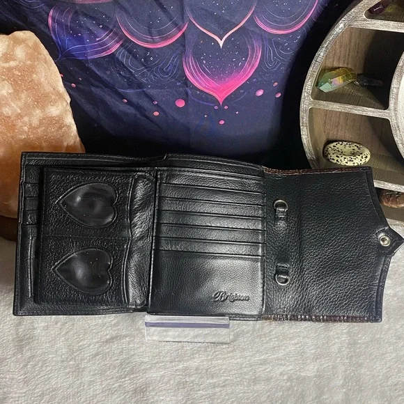 EUC Vintage Brighton Stacey Croc Embossed Bag and Wallet - Picture 11 of 11